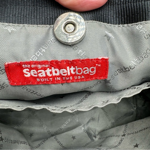 Harveys SeatBelt Purse Black Shoulder Bag Original Seatbelt Bag 90s Y2K - Picture 8 of 9